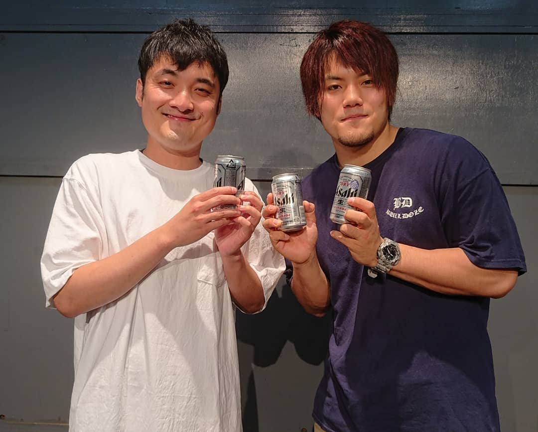 青木泰寛のインスタグラム：「#運命のドロップキック ご来場ありがとうございました！記念すべき40回目。あくまでいつも通り。これからもコツコツ続けていきます。  MAO選手ありがとうございました！  #ddtpro」