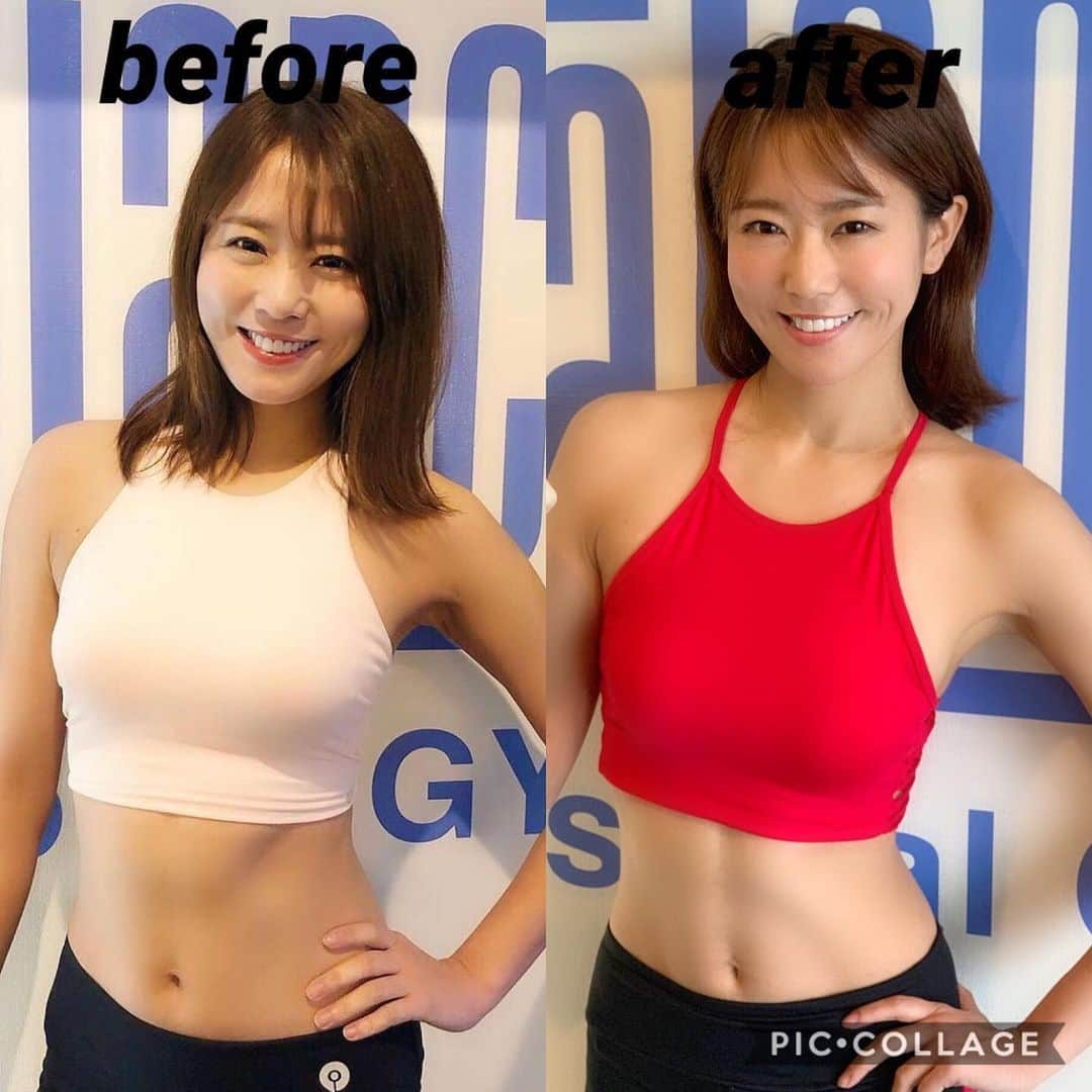 佐野真彩さんのインスタグラム写真 - (佐野真彩Instagram)「@t.balance でトレーニング🔥 先日の体脂肪6パーセント減の 反響が大きかったので、ビフォアーアフター（2ヶ月）載せてみます😊 うっすら腹筋が復活してきたかな？ . 夏に向けてまだまだ頑張るよ🌴 ダイエット中の皆さん、一緒に頑張ろうね😊！！ . トレーナー→ @shuuuuun194 . . #traning #ビフォアーアフター #diet #パーソナルトレーニング #麻布十番 #トレーニングウェア #fitnessgirl  #体脂肪 #ボクササイズ  #腹筋  #ダイエット記録 #インスタダイエット . オープンしたばかりの中目黒店も 早速埋まり始めているそうです！気になる方はお早めに💓」6月4日 16時13分 - sano.maya