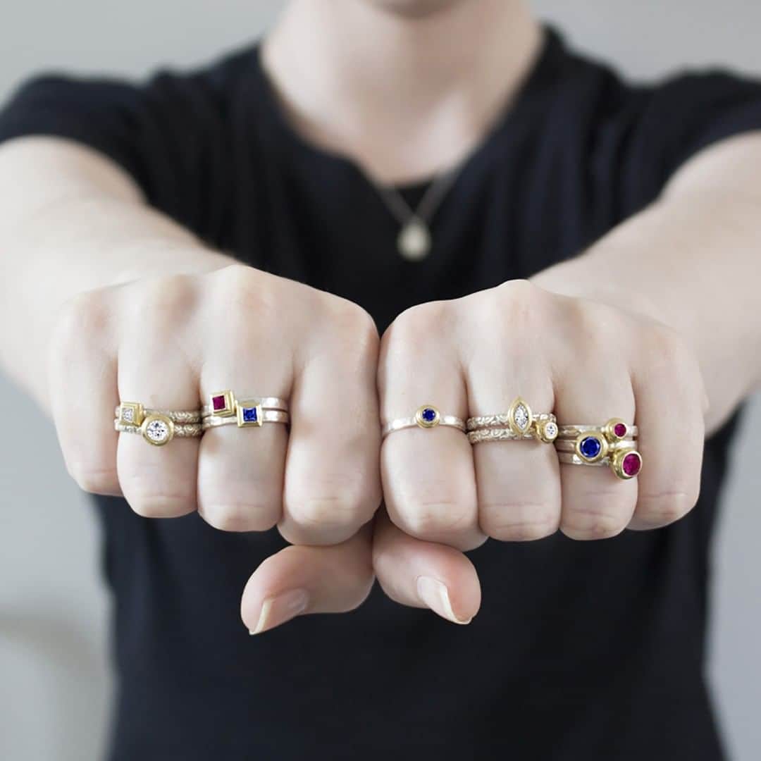 ダウアー&ホールさんのインスタグラム写真 - (ダウアー&ホールInstagram)「Make a statement with your own colourful stack of Twinkle Rings to match your own personal style! . . #StackingRings #YouDoYou #YourStyle #YourWay #StatementStyle #Gems #Jewels #Sapphire #Diamond #Ruby #Sparkle #Jewellery #Jewelry #DowerAndHall」6月4日 16時10分 - dowerandhall