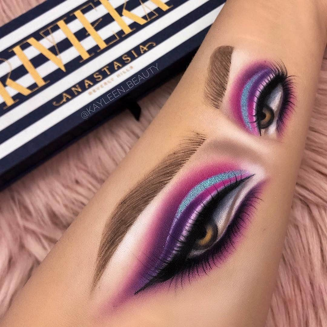 Anastasia Beverly Hillsさんのインスタグラム写真 - (Anastasia Beverly HillsInstagram)「So beautiful @kayleen_beauty you are so talented  Using #Dipbrow Pomade for the brows in Medium Brown & the 🛳 Riviera Palette for eyes  #abhriviera」6月4日 17時02分 - anastasiabeverlyhills