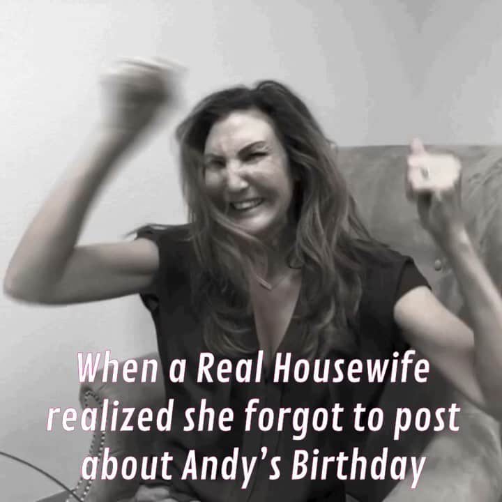 ヘザー・マクドナルドのインスタグラム：「Praying for any housewife that may have forgotten it was Andy’s birthday this weekend. Congrats to Bethenny for being the first. Way to go Queen B! Happy Birthday, Andy.」