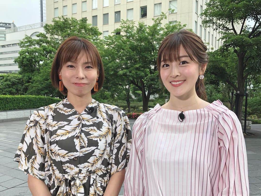 中村秀香のインスタグラム：「今朝は #すまたん お天気担当でした。ありがとうございました🙇‍♀️ .  昨日まではコート🧥をきていたのですが… 今日は朝から気温が高くムシムシしていたので、コート無しで天気をお伝えしました♬ .  日中は30度をこえる所もあるそうなので、熱中症に注意が必要です。 .  #だじゃれひでーかどーか」
