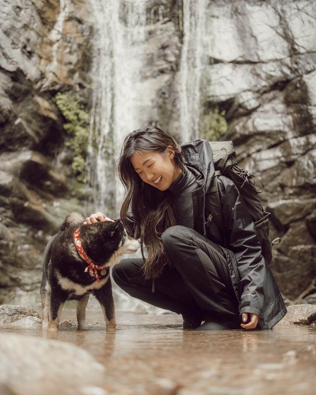 W E Y L I Eさんのインスタグラム写真 - (W E Y L I EInstagram)「The happiest moment of this day was watching Michi wiggle her butt as she hiked through the mountains for the waterfall. When I need a refresher, I usually turn to the outdoors because I love the smell of the fresh air and the sound of water running through the creeks. Seeing the big smile on her face is a plus too ☺️ It has been pretty wet & rainy, but luckily I have all my rain gear from @backcountry to keep me dry! They are one of my favorite places to shop for outdoor gear because they seriously have everything you need! Use code WAHLIE15 for 15% off your first purchase at Backcountry.com! (exclusions apply) #ad」6月4日 9時55分 - weylie