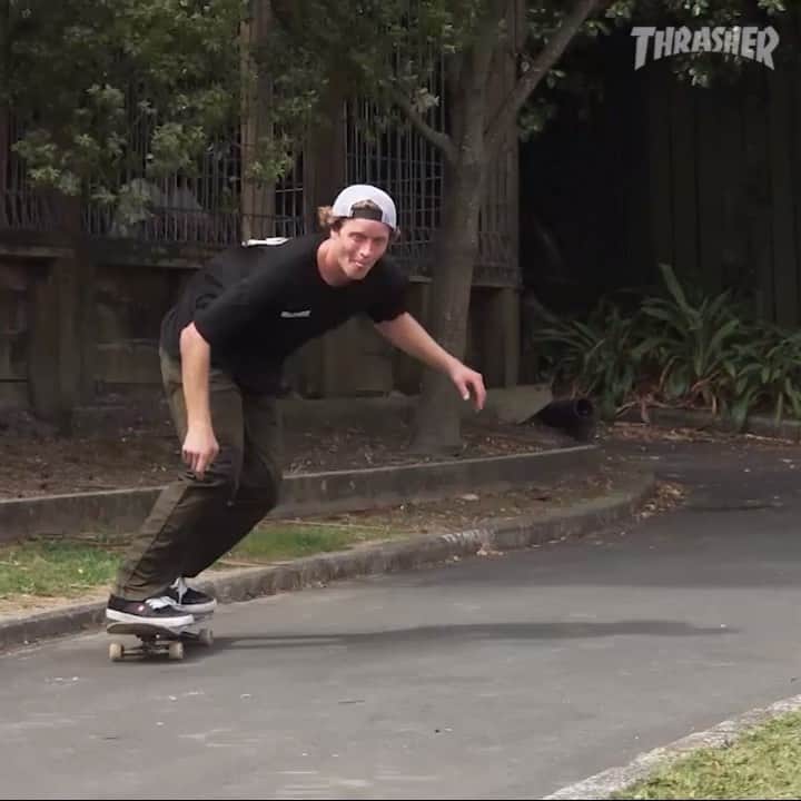 スラッシャーのインスタグラム：「The GOV #WesKremer 🏛 As seen in @dc_skateboarding’s ‘GOTTA EAT’ video. Now playing on ThrasherMagazine.com 📡」