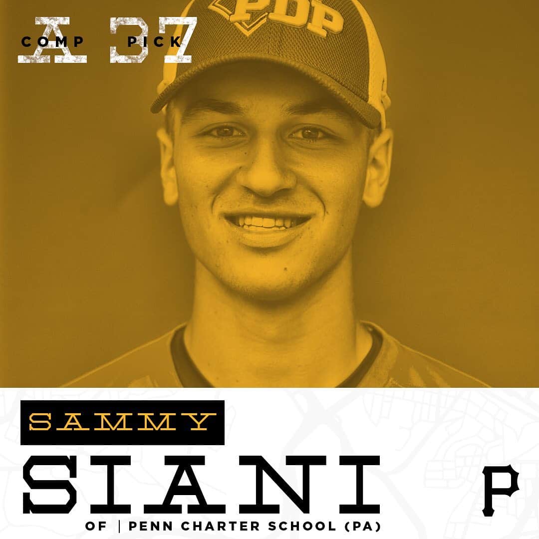 ピッツバーグ・パイレーツさんのインスタグラム写真 - (ピッツバーグ・パイレーツInstagram)「With the 37th pick in the #MLBDraft, the Pirates select OF Sammy Siani from Penn Charter HS (PA). #LetsGoBucs⁠ ⁠」6月4日 12時56分 - pittsburghpirates