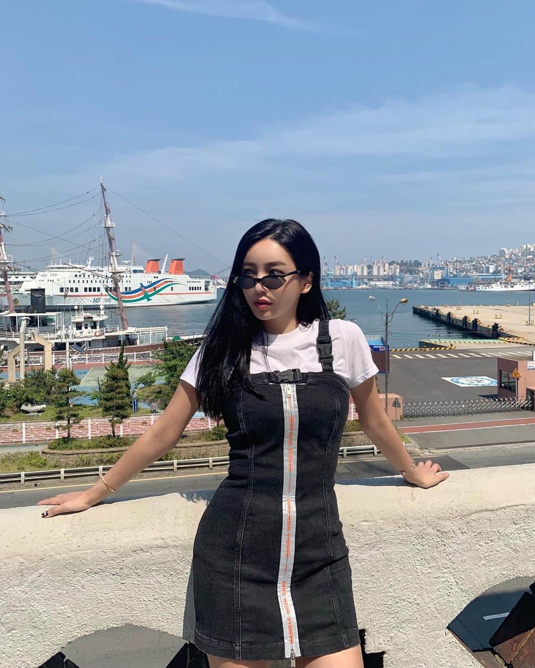 megbabyのインスタグラム：「첫부산💙🌊🛳 プサンの人好き☺️#부산여행」