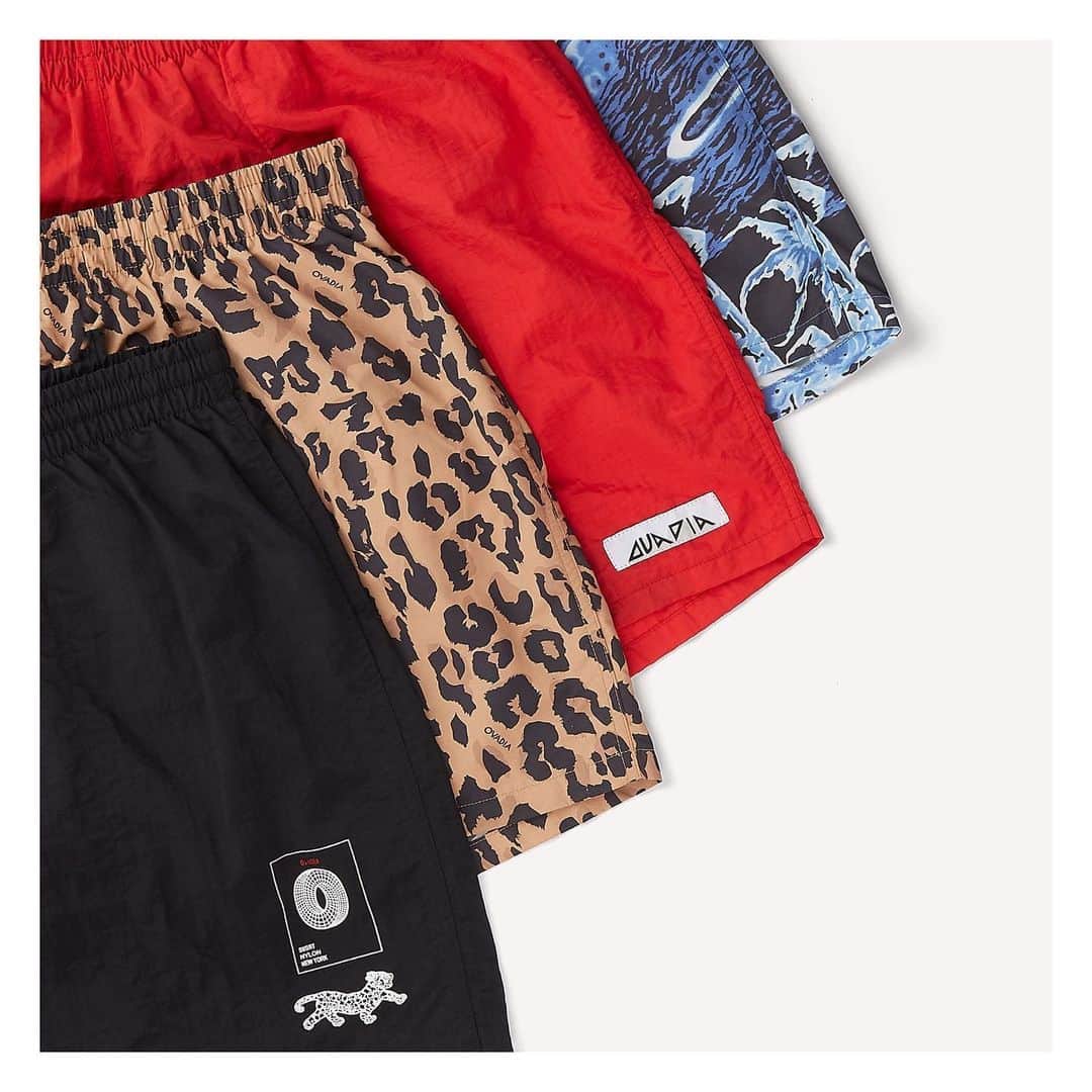 オバディア&サンズのインスタグラム：「Summer brings growth and abundance. Main Beach nylon shorts made with a quick dry fabric for swim or leisure. Available soon only on ovadiaandsons.com」