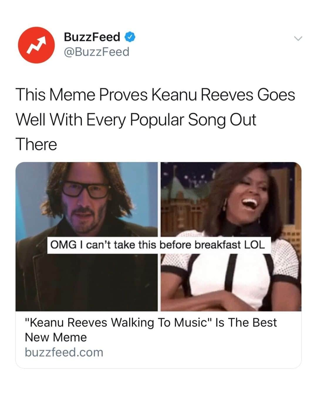 BuzzFeedさんのインスタグラム写真 - (BuzzFeedInstagram)「Proof that Keanue Reeves can WORK any song 👉Link in bio 🎵👀」6月5日 1時17分 - buzzfeed