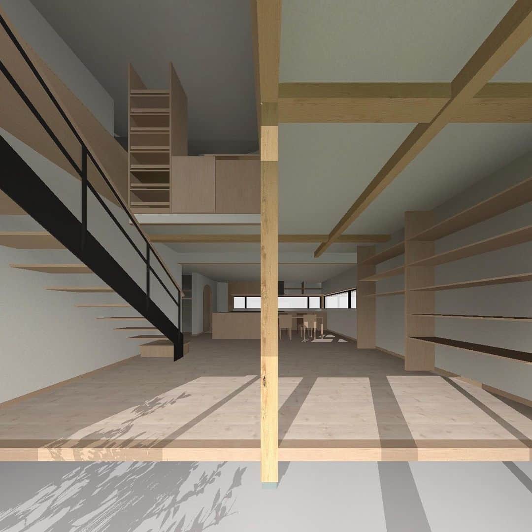 伊藤瑞貴建築設計事務所のインスタグラム：「フルオーダー Y House！ パースが完成しました！ 3日後の建て方が楽しみです！  Mizuki ito Architects URL: http://miaaa.biz/ . ーーーーーーーーーーーーーー @mizukiitooo ーーーーーーーーーーーーーー #フルオーダー #デザイン #インテリア #建築家 #建築家とつくる家  #つながる家プロジェクト #ロングライフデザイン #スローライフ #緑のある暮らし #サスティナブル #パッシブハウス  #マイホーム #マイホーム計画 #マイホーム記録  #福井県  #architects #architettura #architecture  #green  #architects #architecture  #archilovers  #simple  #simplelife  #伊藤瑞貴建築設計事務所  ーーーーーーーーーーーーーー URL：http://miaaa.biz/ ーーーーーーーーーーーーーー」