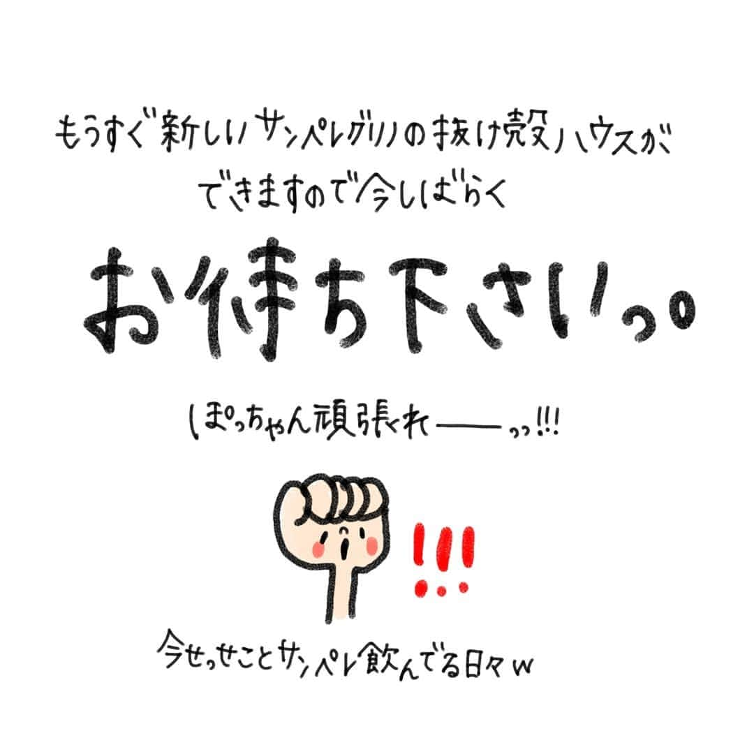 なっつ。さんのインスタグラム写真 - (なっつ。Instagram)「🐼 昨日ぽっちゃんと サンペレグリノの脱け殻ハウスで 遊んでた後にはつづきがあった…😇 #サンペレグリノの脱け殻生活🍾 #意外とっていうか全然飽きないね😂 #なっつの絵日記 ・ ・ ・」6月4日 18時27分 - punipopo