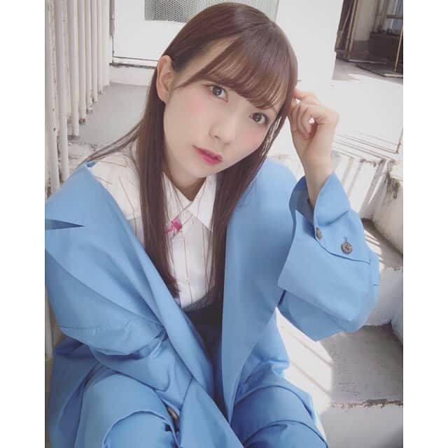 江嶋綾恵梨さんのインスタグラム写真 - (江嶋綾恵梨Instagram)「MIKIO SAKABE×∀iDOL Style Book3の﻿ 撮影でした〜〜。﻿ ﻿ ぶる〜まんじゃ🐟💙ふふ﻿ ﻿ #ターンエーアイドル2019 #mikiosakabe #FRUiTS ﻿ #ootd #fashion #blue #ブルーコーデ #ストレートヘア」6月4日 18時50分 - aeringoooo