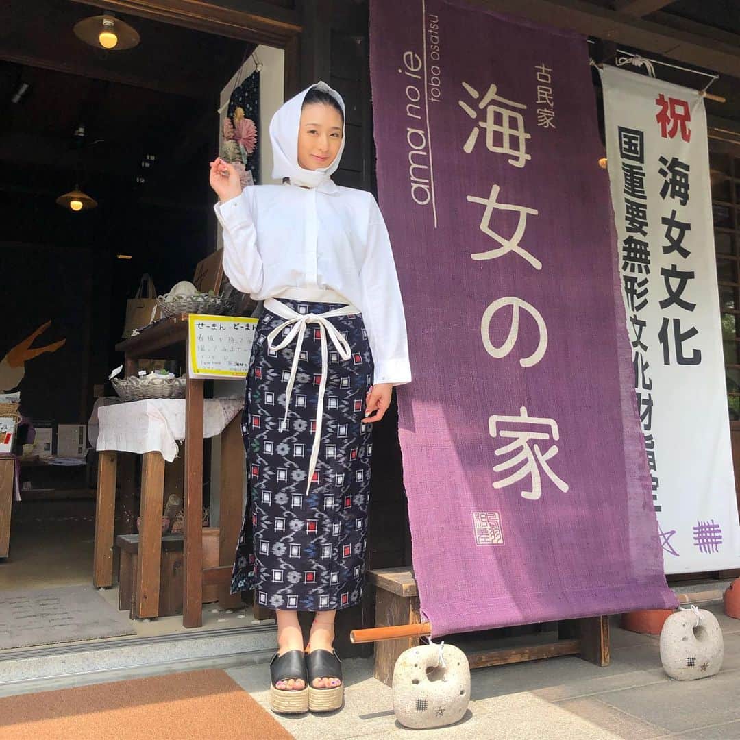 DJ JUICYのインスタグラム：「鳥羽の相差で海女さんになってみました🙋🏻‍♀️🐚✨ #海女さん #鳥羽#三重県 #海女の家」