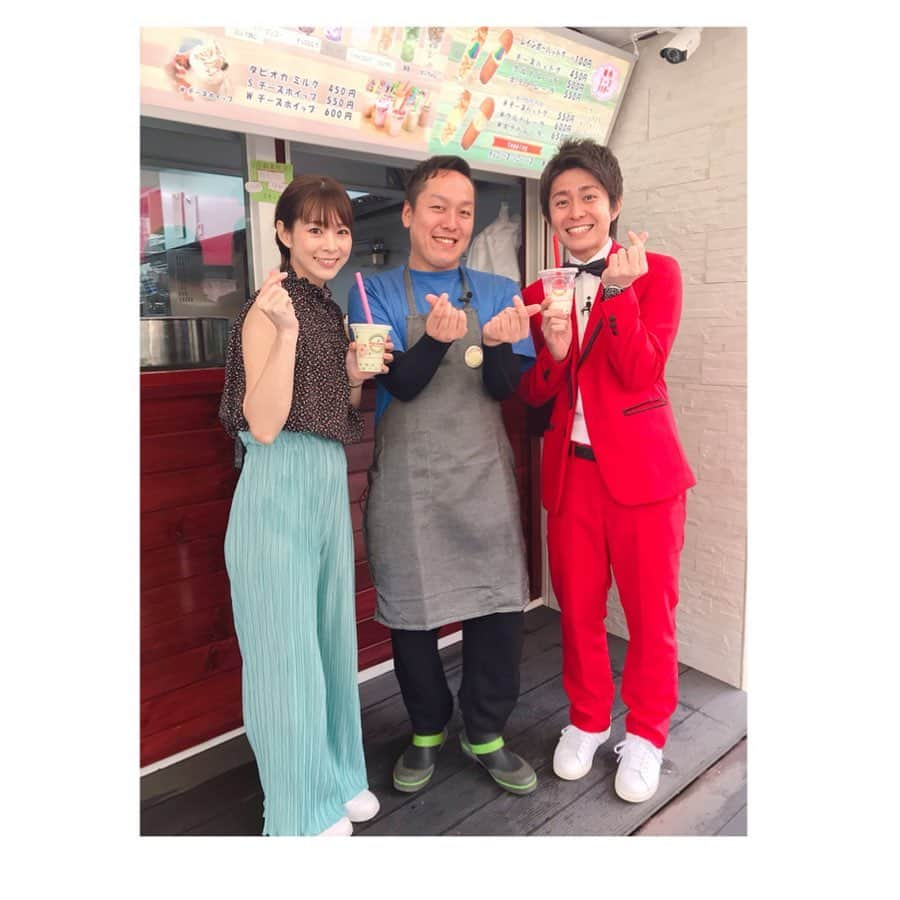 酒井瞳さんのインスタグラム写真 - (酒井瞳Instagram)「#よかばん #インスタ映え 探し2店舗目は #虹色小町 さん！宮崎で原宿！宮崎であの竹下通りを見つけたぁぁ！ 私が学生の時はテレビで観る物は東京でしか味わえないないと思っていたから、こうやって学生の夢を叶えてくれる大人が居てくれて凄く嬉しい！遊び心満載の店長さんで楽しいロケでした！ #nijicoma #宮崎 #umk #綿菓子 #食べるの好きな人と繋がりたい #グルメ #タピオカ #レインボー #ありがとうございます」6月4日 19時42分 - s.sakaihitomi