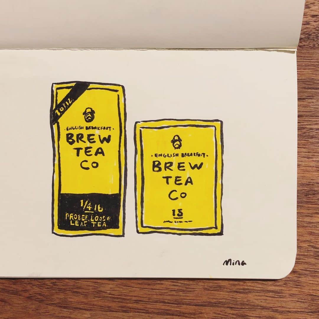 Apricots Artさんのインスタグラム写真 - (Apricots ArtInstagram)「Brew Tea Co.  青山にひっそりと佇むかわいらしい紅茶屋さん🍂 プレゼントを買う目的で訪れたのだけど自分用にもたくさん買ってしまったので、さっそく。 Illusted by Mina」6月4日 21時20分 - apricots_art