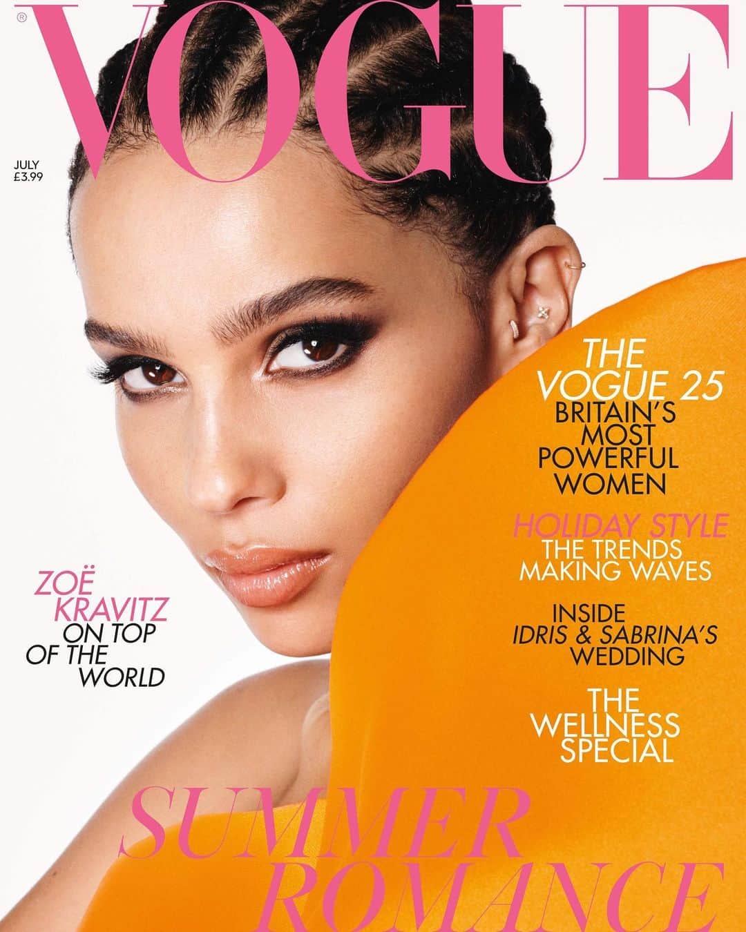 Just Jaredさんのインスタグラム写真 - (Just JaredInstagram)「@zoeisabellakravitz is on the cover of @britishvogue’s July issue! She spoke in the issue about her childhood, saying, “School was hard for me.  My peers were wealthy white kids - jocks and cheerleaders - and I felt super alienated.  On the cusp of being a teenager you’re trying to figure out who you are, and when there is no reflection of you anywhere you look, you feel like a freak.” #ZoeKravitz Photo: Steven Meisel」6月4日 21時39分 - justjared