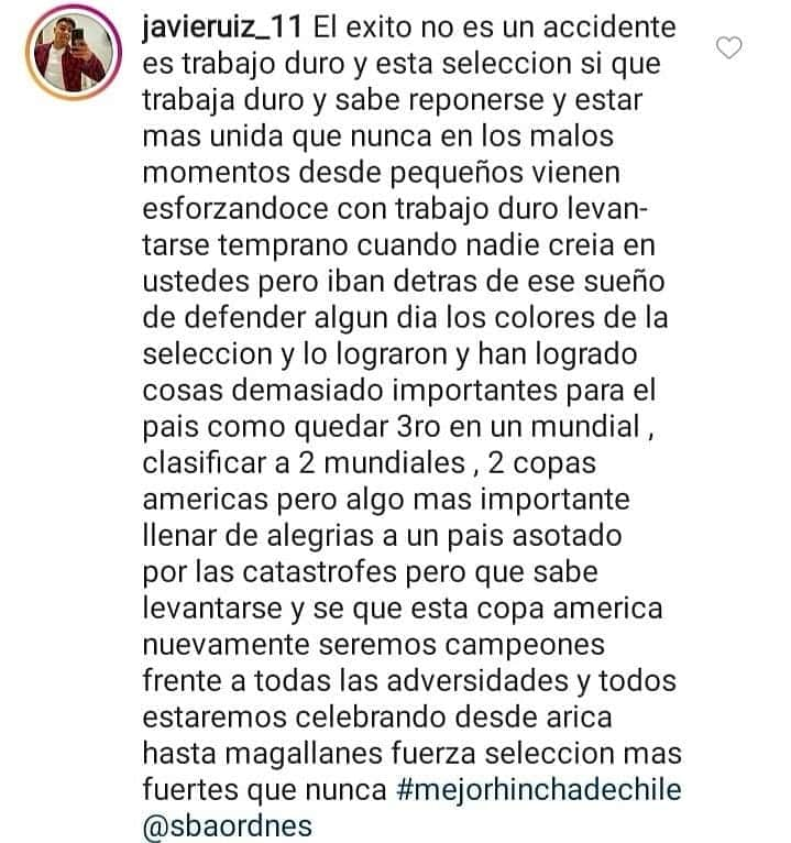 ガリー・メデルさんのインスタグラム写真 - (ガリー・メデルInstagram)「Gracias a todos los que se dieron el tiempo de dejar su mensaje y alentar como el #MejorHinchadeChile 🇨🇱. Elegí entre los que subieron fotos y los que comentaron.  Felicitaciones a @javieruiz_11 @miche.vidalm @greg.jr23 @jona_than_b_18 @jonathanabalon @dcm_romero y @crisedu.19 👏👏👏👏 Por DM nos coordinamos para entregarles los zapatos firmados 😉.」6月4日 22時21分 - gary_medel17