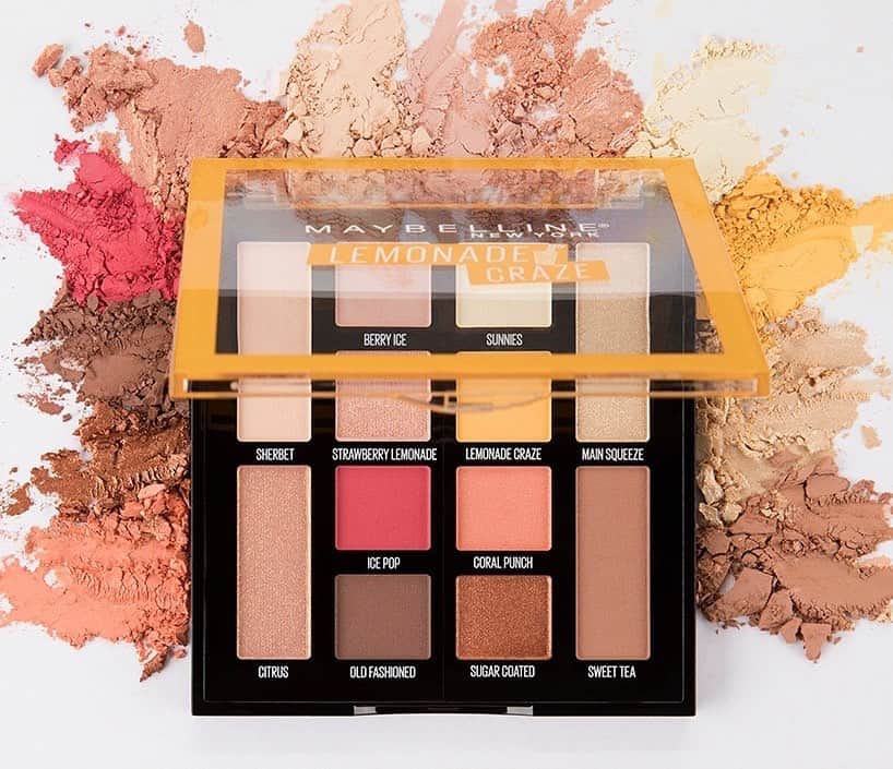 Maybelline New Yorkさんのインスタグラム写真 - (Maybelline New YorkInstagram)「Find your summer shadow look with the #lemonadecraze palette. Drop a 🍋 below if you’re pulling this palette out for the season!」6月4日 23時11分 - maybelline