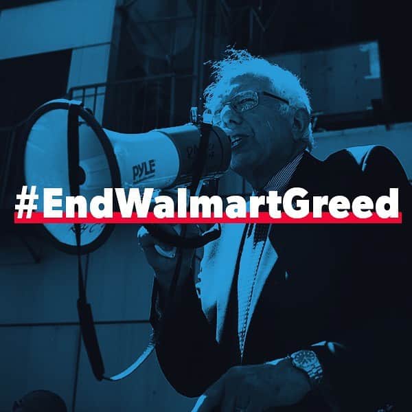 バーニー・サンダースさんのインスタグラム写真 - (バーニー・サンダースInstagram)「I'm going to the @Walmart shareholders' meeting tomorrow to end the greed of the wealthiest family in America.  Walmart workers deserve a living wage and seats on the board.  Today, I'm handing over my social media to Walmart workers to tell their stories and #EndWalmartGreed.  Go to the link in my bio and add your name to tell Walmart they must pay workers a living wage and give them a seat on the board!」6月4日 23時29分 - berniesanders