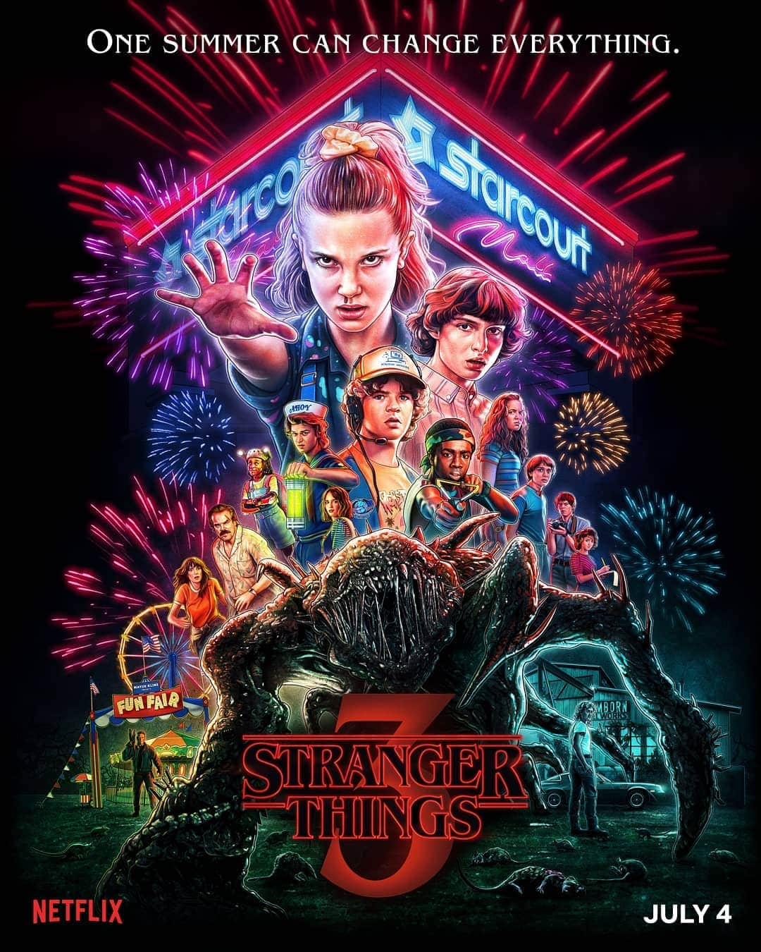 ミリー・ボビー・ブラウンさんのインスタグラム写真 - (ミリー・ボビー・ブラウンInstagram)「ONE MONTH! #strangerthings3」6月4日 23時23分 - milliebobbybrown