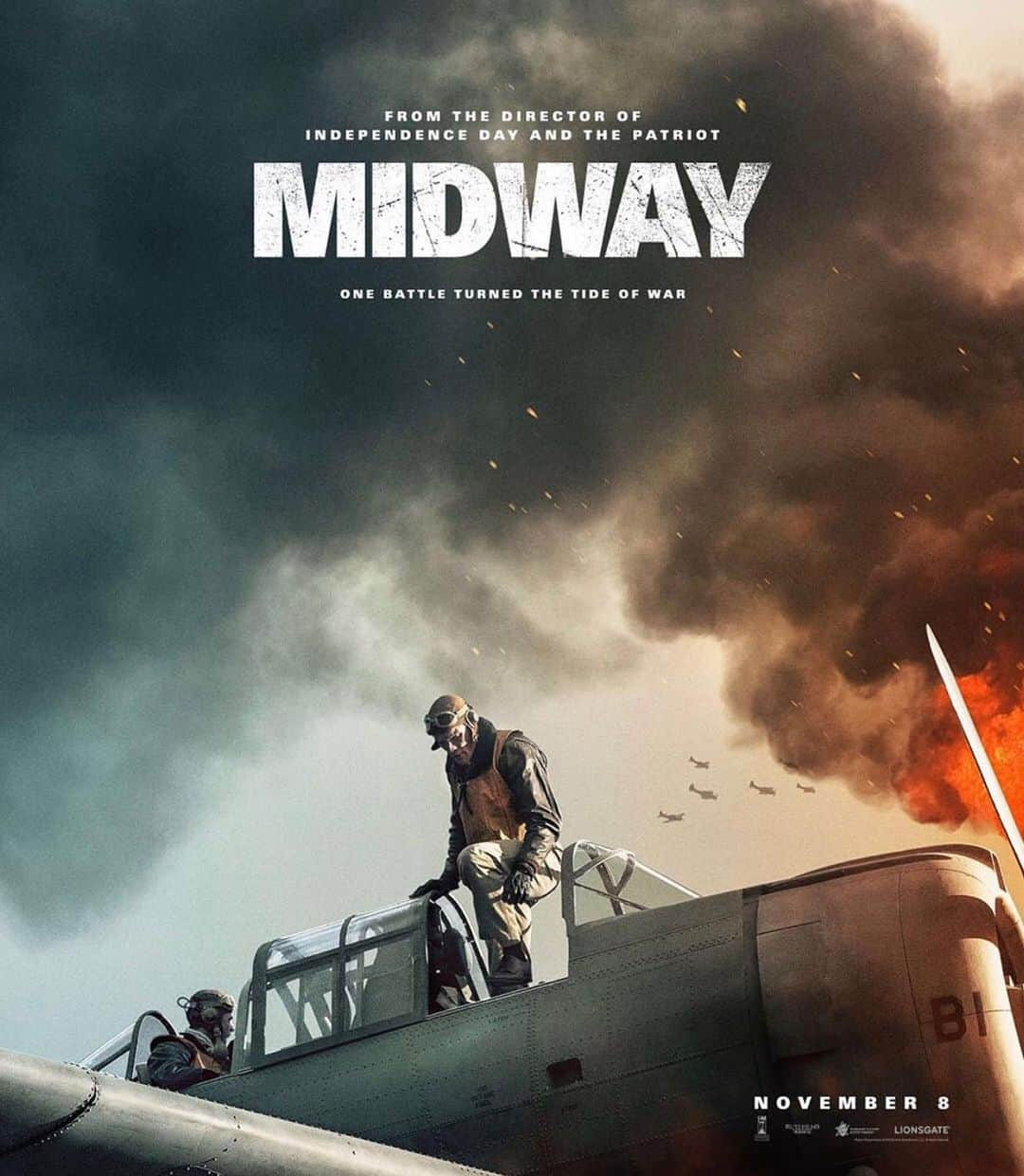 ルーク・クラインタンクのインスタグラム：「One battle turned the tide of war. @MidwayMovie arrives in theaters on November 8.」