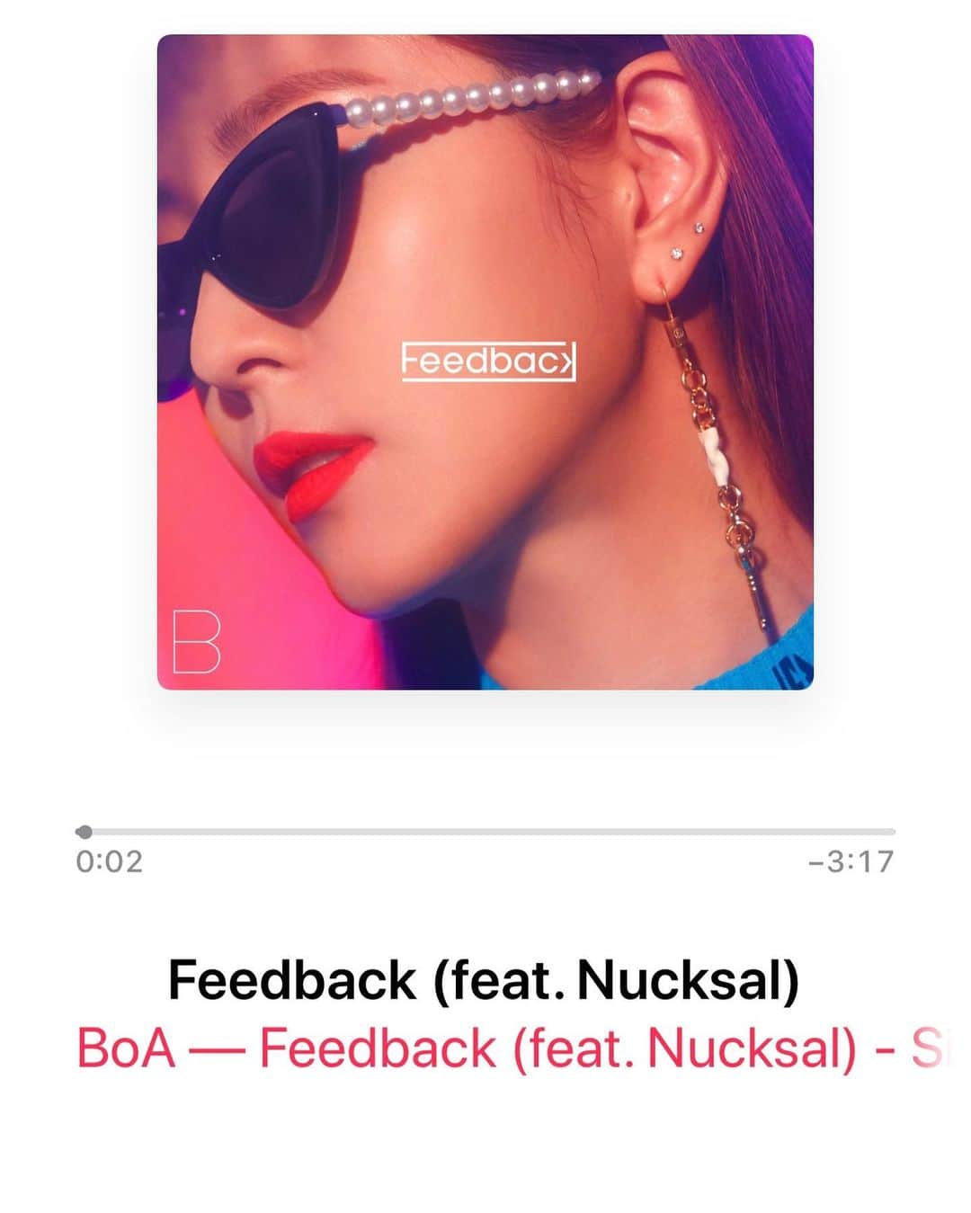 BoAのインスタグラム：「Check out my new single #feedback」