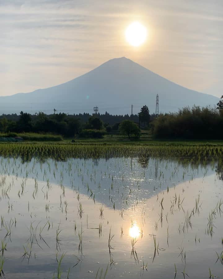 phantastic420のインスタグラム：「. 🤩🤩“Shizuoka” prefecture in Japan is a place where you can see the most “phantastic” Mt. Fuji🗻 in the world.🤩 #富士山 #mtfuji #japan #shizuoka #fujinomiya  #phantastic420photography #mostphantasticmtfuji #selamatpagi  #goodmorning  #おはようございます 😇😇😇😇😇😇😇🗻😇😇」