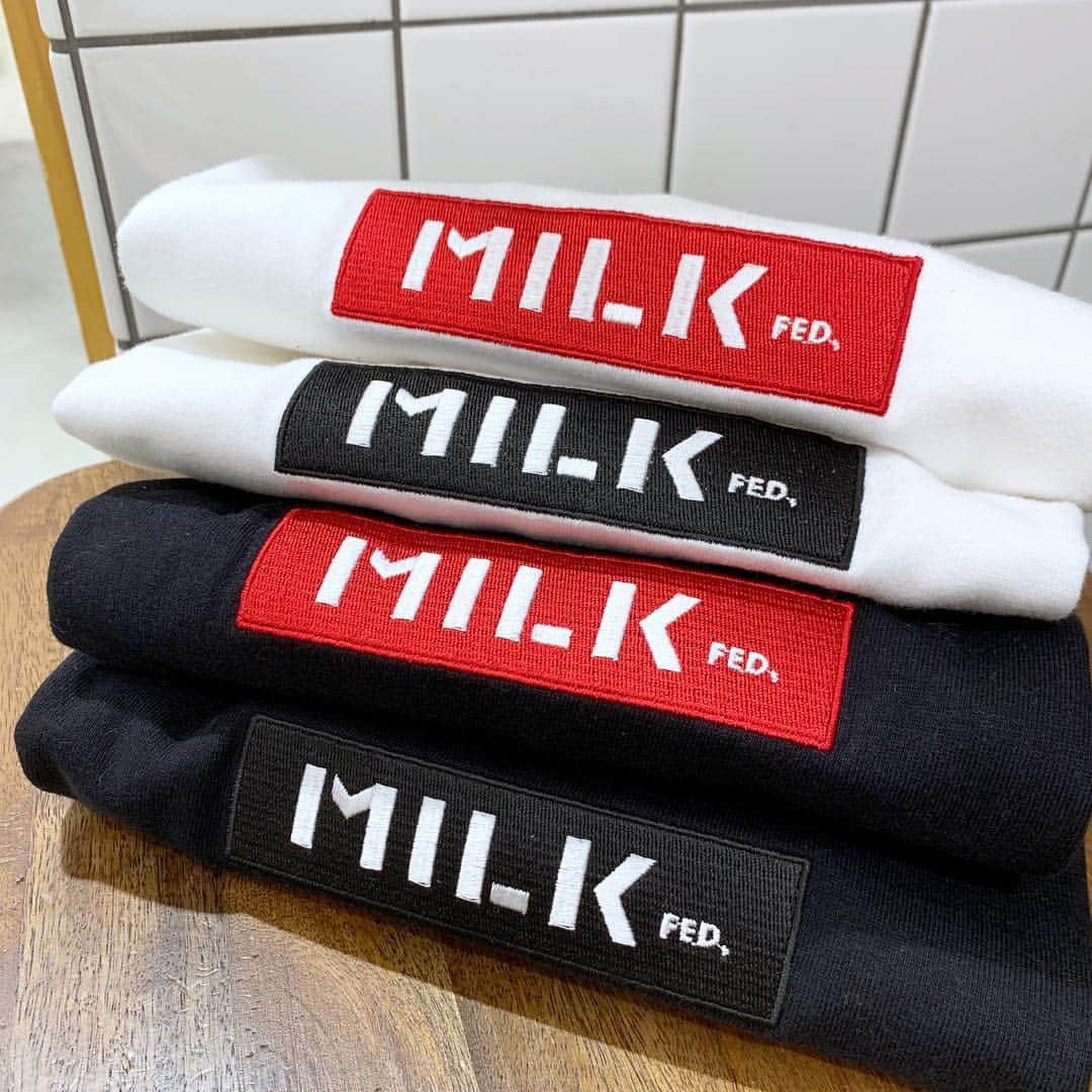 MILKFED.さんのインスタグラム写真 - (MILKFED.Instagram)「<<NEW ARRIVAL>>﻿﻿ →→スワイプ→→﻿ ﻿ 大！大！大人気！﻿ やっぱり！ロゴTシャツが﻿ かわいい♡♡﻿ ﻿ SS TEE EMBROIDERED BAR ¥4,000+TAX ﻿ ﻿﻿ 何色がスキですか？？﻿ ぜひ﻿﻿ 店頭でチェックしてください♡﻿﻿ ﻿﻿ ﻿﻿ #milkfed #milkfedjp ﻿﻿﻿﻿﻿﻿ #コーデ #casualstyle ﻿﻿﻿﻿﻿ #ガーリーストリート﻿﻿ #kawaii #Tシャツ﻿」6月5日 20時23分 - milkfedjp