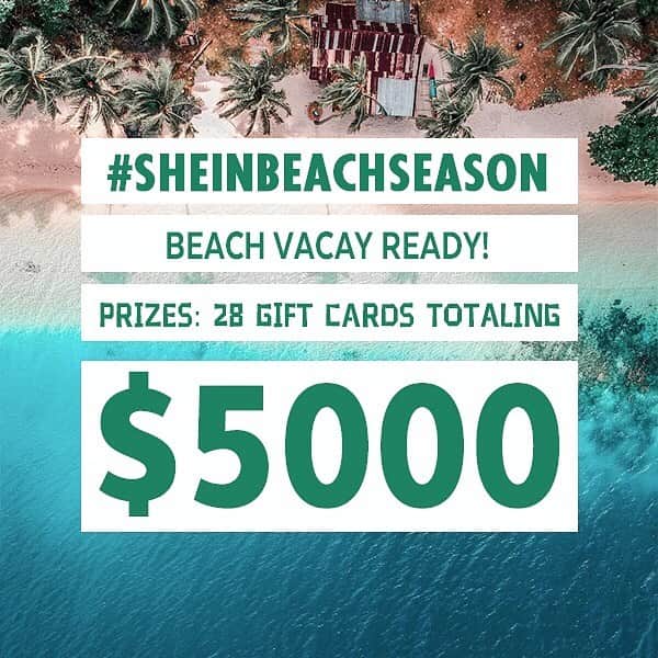 SHEINさんのインスタグラム写真 - (SHEINInstagram)「🌊🌊Tell us all about your dream beach day- share your fave spots, travel tips, and summer fun ideas! 🌟🌟Follow the rules below and you'll have a chance to win FREE beach gear from SHEIN! 💧💧Rules： 1、MUST be following @sheinofficial and LIKE the post. 2、Tell us what your favorite beaches are in the comments, talk about recommended resorts, fun activities, beach products, etc. 3、TAG 3 Friends 💎💎Prizes:  3 Winners will each win ➡ $500 5 Winners will each win ➡ $300  20 Winners will each win ➡ $100 Winners will be chosen at random from the comments！ 🤓☺️Winners announced on @sheinofficial on 6.17 via story. 🌴🌴Good luck babes!! #SHEINBeachSeason #SHEINgiveaway」6月5日 20時55分 - sheinofficial
