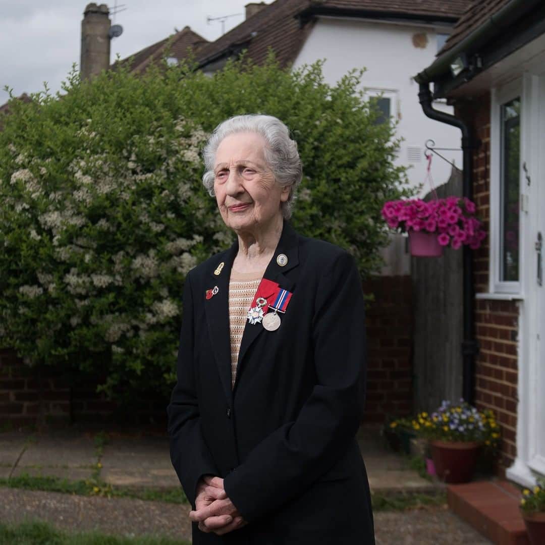 TIME Magazineさんのインスタグラム写真 - (TIME MagazineInstagram)「Marie Scott, 92, poses for a portrait wearing her WWII service medal and her French Legion d'honneur at her home in southwest #London on May 31. Scott, a D-Day veteran and former switchboard operator, vividly recalls the horrifying sounds of June 6, 1944, as she relayed orders down the line to the troops storming the beaches of Normandy. At age 17, AFP reports, she was one of nine women transmitting critical messages back and forth between communications headquarters in England and the fighting in #France, as the Allied invasion to liberate Western #Europe began. Scott was photographed ahead of the 75th anniversary of #DDay. Photograph by Daniel Leal-Olivas (@lealolivas)—@afpphoto/@gettyimages」6月5日 13時38分 - time
