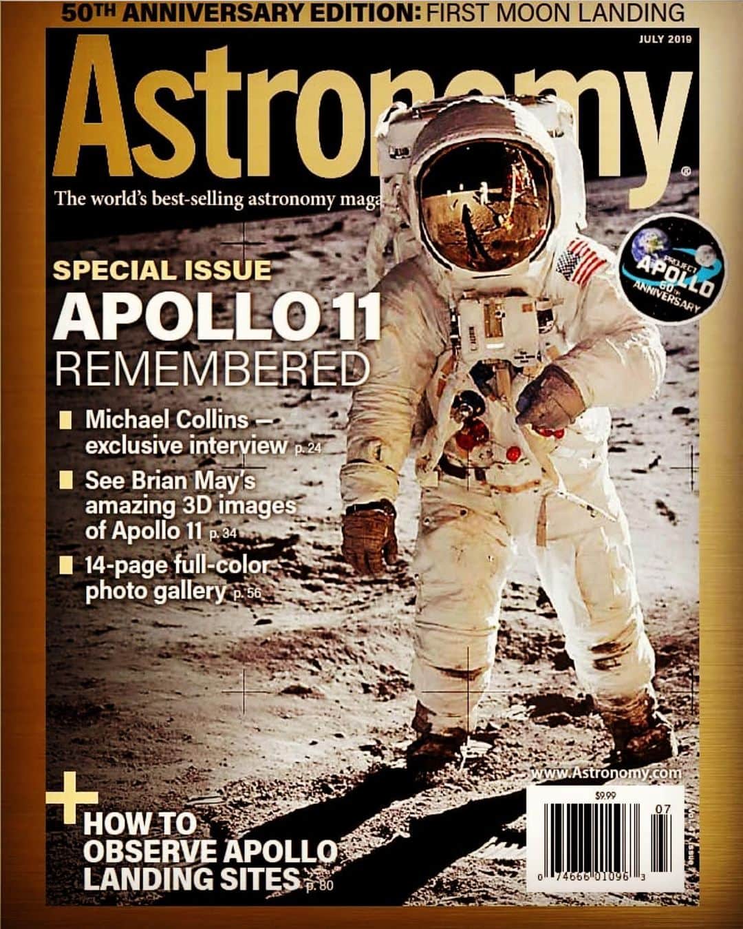 ブライアン・メイさんのインスタグラム写真 - (ブライアン・メイInstagram)「ASTRONOMY - Special Moon Landing Edition !  As we draw closer to 20th July, we’re becoming more and more conscious of those brave and brilliant men, Armstrong, Aldrin and Collins, who put Humanity’s foot for the first time on another world - amazingly - 50 years ago. @eicher.david - supervising editor of ASTRONOMY Magazine - has made sure everything you need to celebrate is here ! Bri」6月5日 14時14分 - brianmayforreal