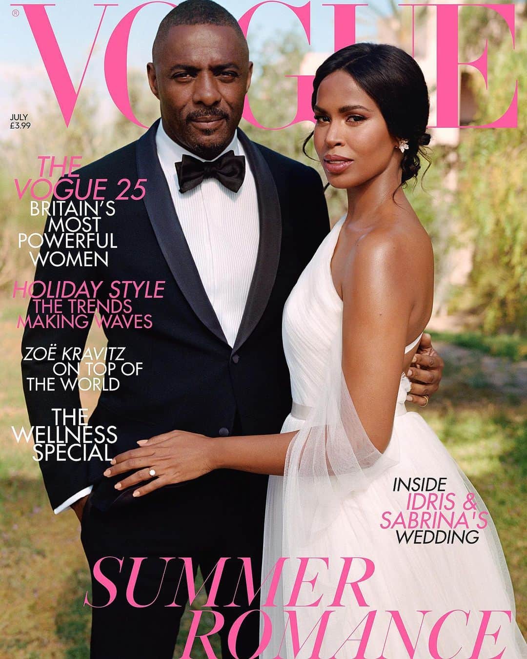 Just Jaredさんのインスタグラム写真 - (Just JaredInstagram)「@idriselba and new wife @sabrinaelba’s wedding photos are on the cover of @britishvogue! Tap this photo at the link in bio to see more from the romantic wedding. #IdrisElba #SabrinaElba Photos: @britishvogue」6月5日 14時26分 - justjared