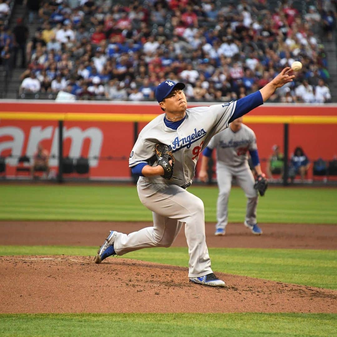 柳賢振さんのインスタグラム写真 - (柳賢振Instagram)「Keep going~#dodgers」6月5日 14時39分 - hyunjinryu325