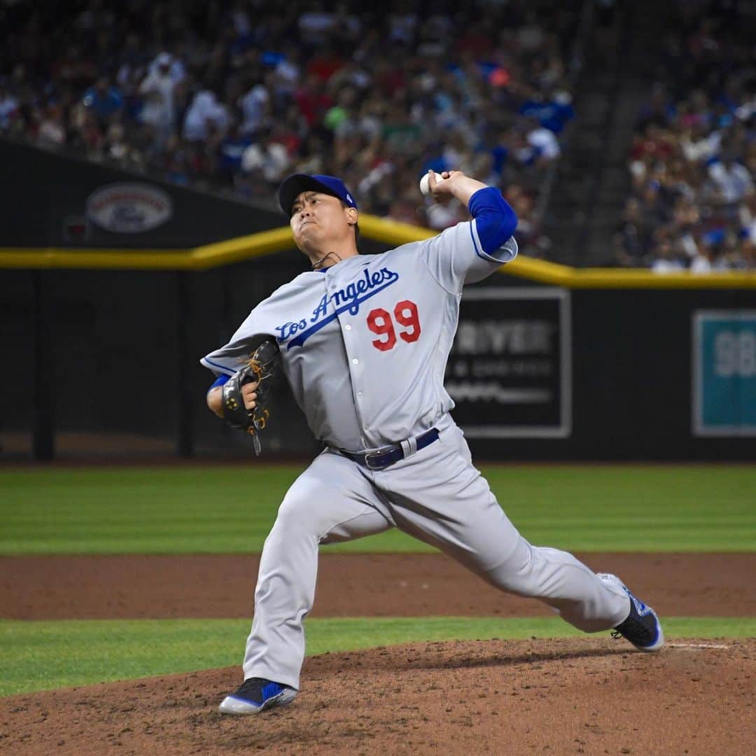 柳賢振のインスタグラム：「Keep going~#dodgers」