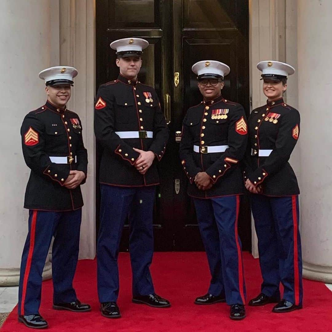 ドナルド・トランプさんのインスタグラム写真 - (ドナルド・トランプInstagram)「Good morning Nathan. I wanted to take a moment to THANK YOU ALL for your sacrifice and service to our Nation. You all do us so proud! #USStateVisit🇺🇸🇬🇧 #Repost @nathandemond ・・・ Representing the #USMC AND #USA for the state visit dinner. @pot_us @flotus @ivankatrump @realdonaldtrump @usa_in_uk #USMC #usmc1775 #usmclife #usmcproud #donaldtrump #ivankatrump #travelphotography📷 #foxnews #cnn #news @marines @marine_security_guard @usmarinecorps #pood #redcarpet #redwhiteblue #ootd #meninuniform #womeninuniform」6月5日 15時09分 - realdonaldtrump