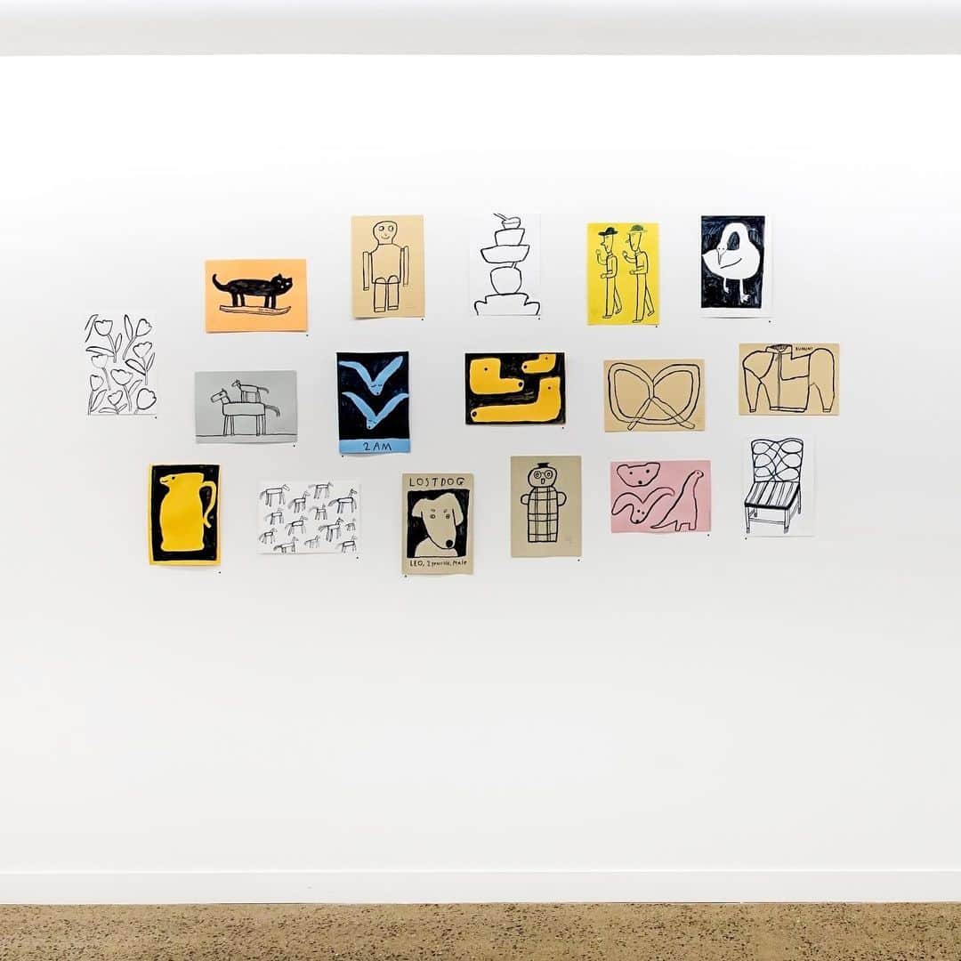 Mogu Takahashiのインスタグラム：「Exhibition archive (2/2)﻿ "A LITTEL HAT ON YOU” 8May-1June 2019﻿﻿ At @lamingtondrive / Photo @on_jacksonstreet ﻿ --﻿﻿ #alittlehatonyou #mogutakahashi﻿ #lamingtondrive」
