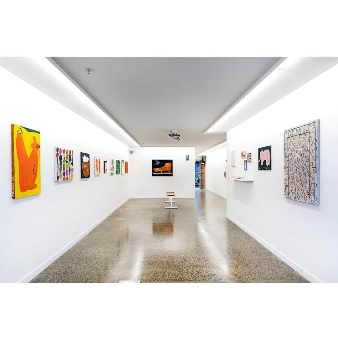 Mogu Takahashiのインスタグラム：「Exhibition archive (1/2)﻿ "A LITTEL HAT ON YOU” 8May-1June 2019﻿﻿ At @lamingtondrive / Photo @on_jacksonstreet ﻿ --﻿﻿ #alittlehatonyou #mogutakahashi﻿ #lamingtondrive」