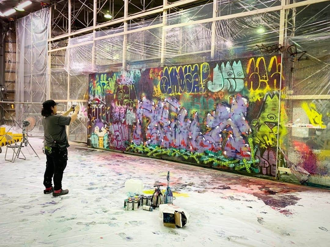 村上隆さんのインスタグラム写真 - (村上隆Instagram)「@beyondthestreetsart  colabo w @fukitalltokyo  1st step.」6月5日 17時45分 - takashipom