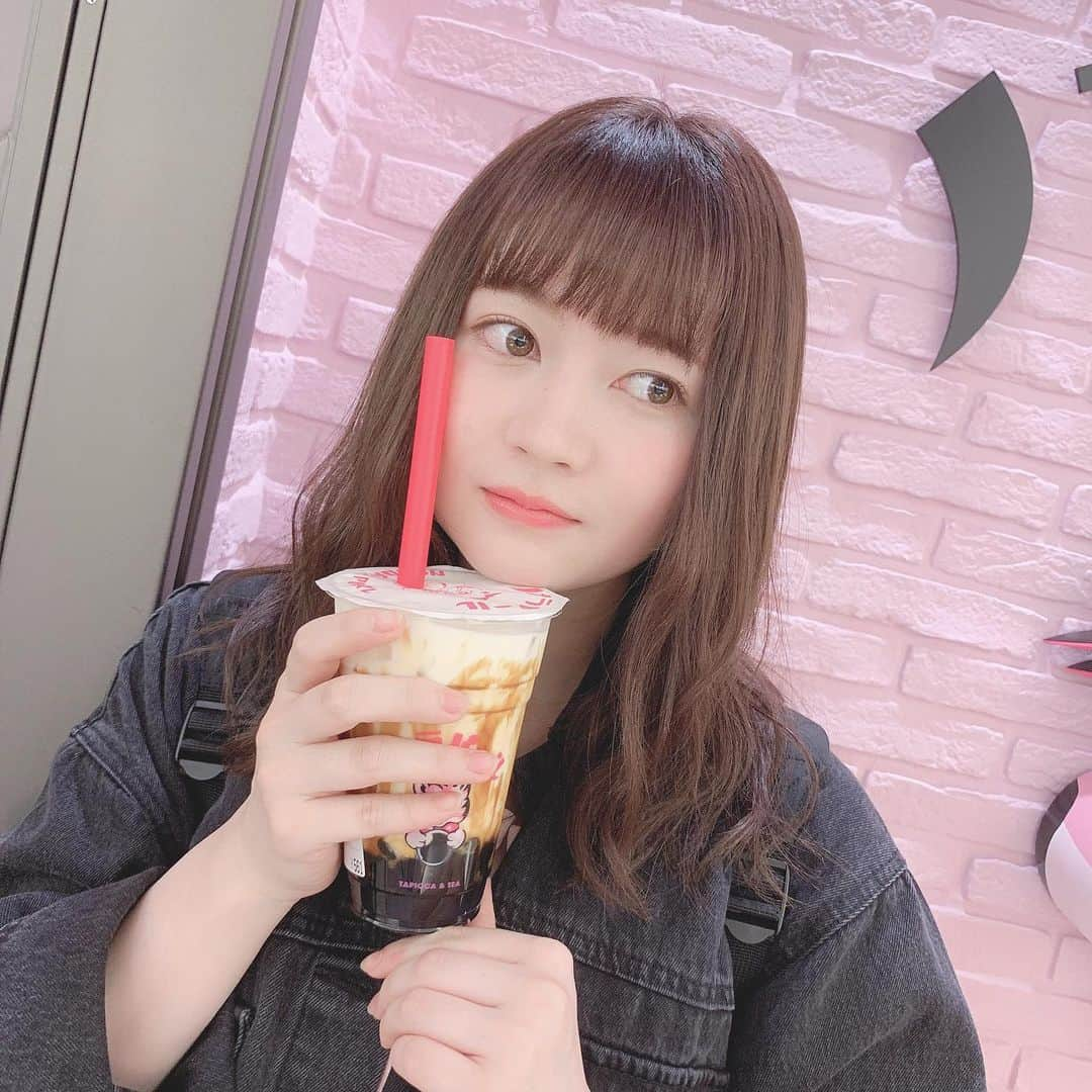 江籠裕奈さんのインスタグラム写真 - (江籠裕奈Instagram)「ㅤㅤㅤ 妹に連れられてタピオカ☺︎ ひとりじゃ恥ずかしくて 絶対並べない。笑」6月5日 18時05分 - egochan_329