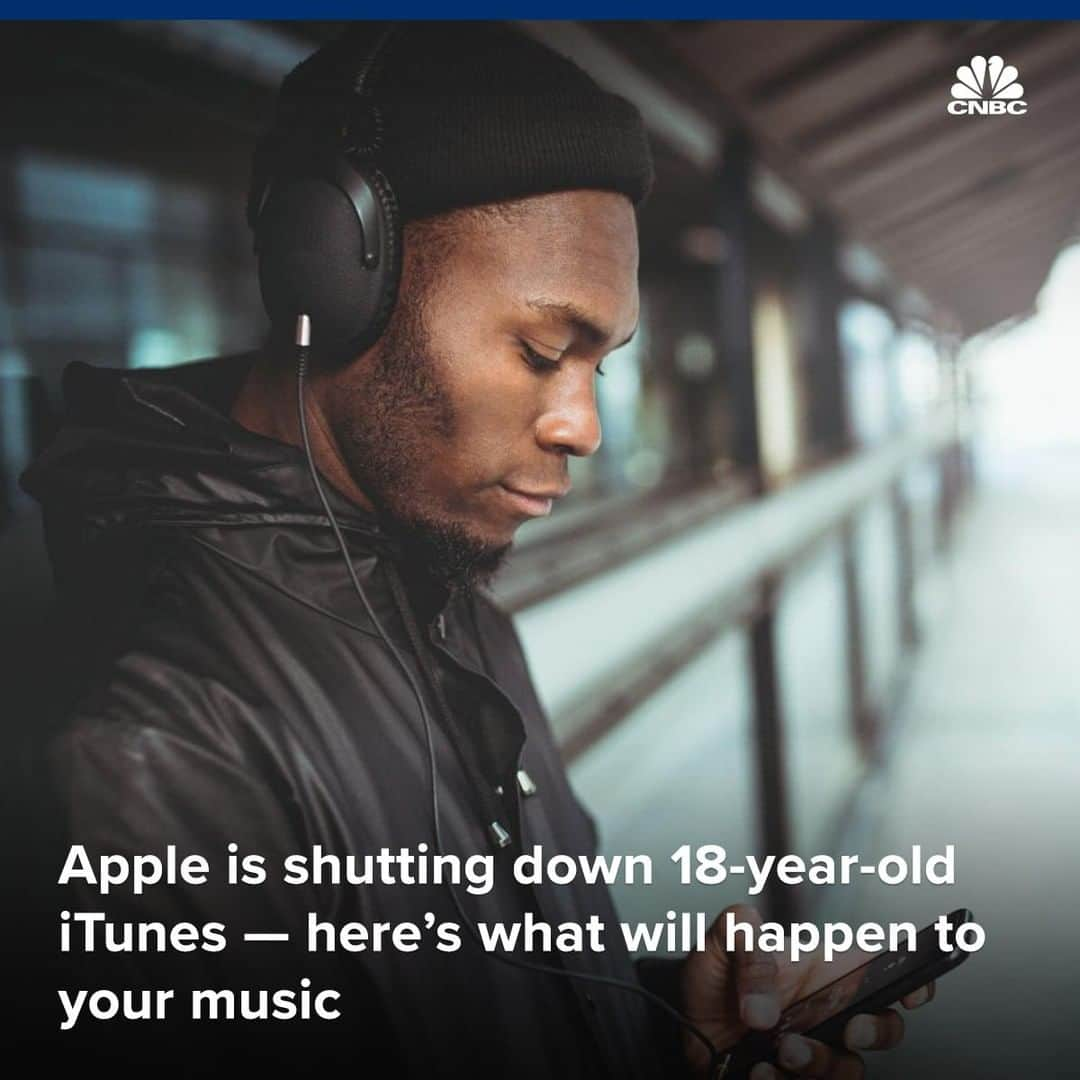 CNBCさんのインスタグラム写真 - (CNBCInstagram)「Say goodbye to iTunes as you know it. 👋⠀ ⠀ At its annual Worldwide Developers Conference, Apple announced it’s shutting down iTunes, its 18-year-old digital media software. The changes will come in the fall, when Apple debuts its newest operating system. ⠀ ⠀ Don’t worry, iTunes users — your content isn’t going to just disappear into the digital ether. Apple confirmed to @CNBCMakeIt that music will be transferred to the Apple Music app, and TV and movie purchases will migrate to the Apple TV app.⠀ ⠀ To read more about the transition, visit the link in bio.⠀ *⠀ *⠀ *⠀ *⠀ *⠀ *⠀ *⠀ *⠀ #apple #itunes #appleitunes #applemusic #appletv #aapl #tech #technology #siliconvalley #wwdc #business #businessnews #cnbc」6月5日 19時01分 - cnbc