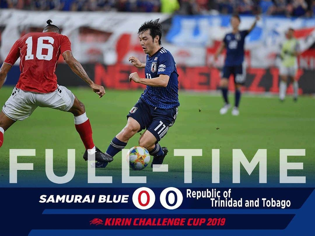 日本サッカー協会さんのインスタグラム写真 - (日本サッカー協会Instagram)「【FULL TIME！】 SAMURAI BLUE🇯🇵 0-0 🇹🇹トリニダード・トバゴ  #キリンチャレンジカップ2019 🆚トリニダード・トバゴ 📅6/5(水)19:30 📍豊田スタジアム 📺フジテレビ系列で生中継  #daihyo #SAMURAIBLUE #キリチャレの日」6月5日 21時35分 - japanfootballassociation