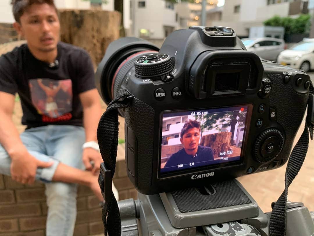 大沢文也さんのインスタグラム写真 - (大沢文也Instagram)「撮影してるところを撮影  #撮影 #映像 #川口市 #kickboxing #キックボクシング #k1 #k1_wgp」6月5日 23時46分 - fumifumi_k1