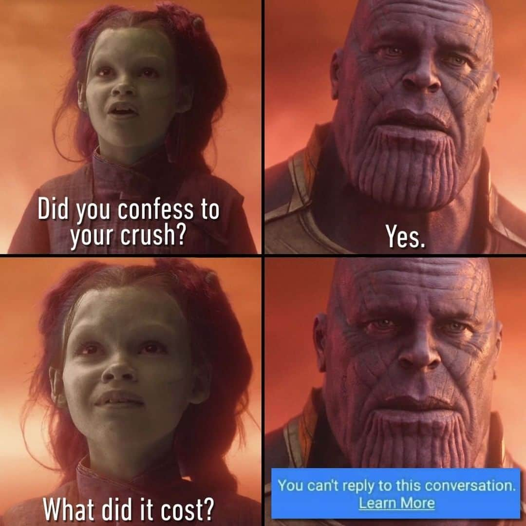 9GAGさんのインスタグラム写真 - (9GAGInstagram)「seen ✔️⠀ #infinitywar #thanos #crush #friendzone」6月6日 0時01分 - 9gag