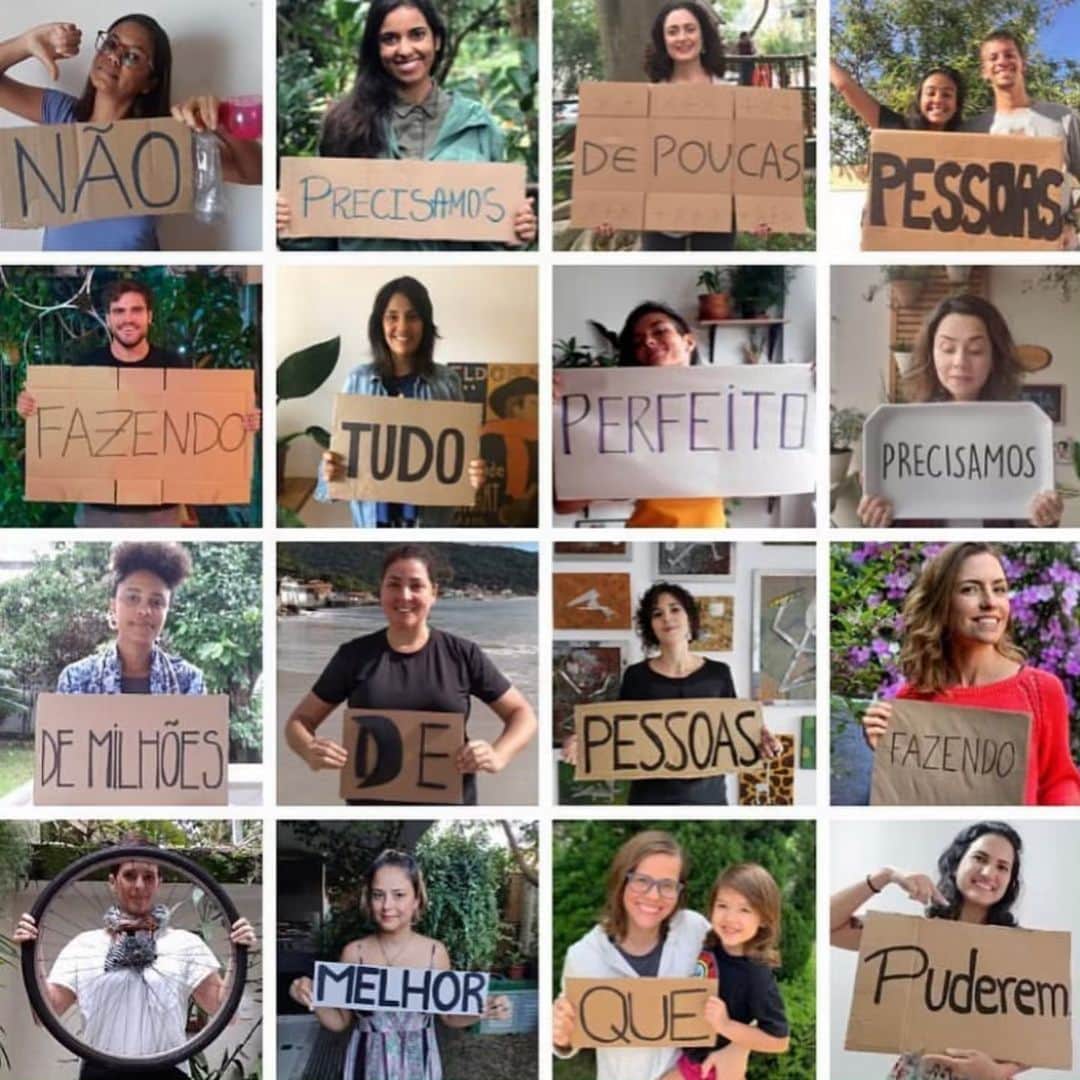 Alice Wegmannのインスタグラム：「o post mais legal que vi hoje, no Dia Mundial do Meio Ambiente, foi esse aqui da @fecortez. ninguém precisa fazer tudo perfeito, mas que a gente esteja cada vez mais consciente, desde agora, já. é urgente 🌻🌎」