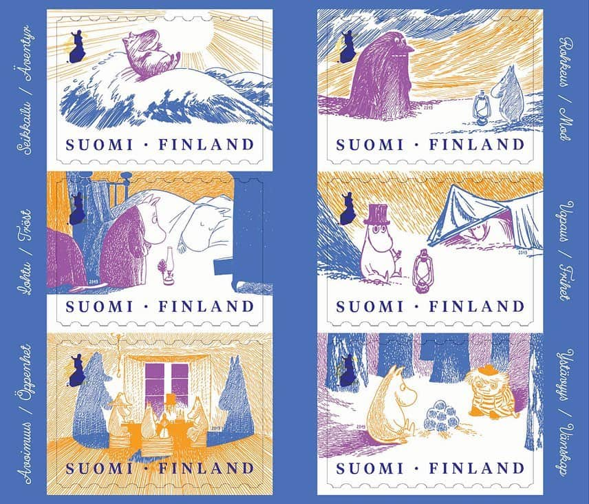 ムーミンさんのインスタグラム写真 - (ムーミンInstagram)「In this digital time receiving a letter might be rare, but what would be better than receiving mail with a Moomin stamp on it?😍 The new Moomin stamp collection was released in Finland today! ⭐️ Each of the new stamps represent one of the core values in the Moomin stories - which one is your favourite?❤️ Read more on our blog 👉 moom.in/stamps19 ⭐️ #moomin #moominofficial #posti #postimerkit #postimerkki #stamp #frimärke #muumit #moominstamps #finland #collectors #collectstamps #stamps #stampcollector」6月6日 2時27分 - moominofficial