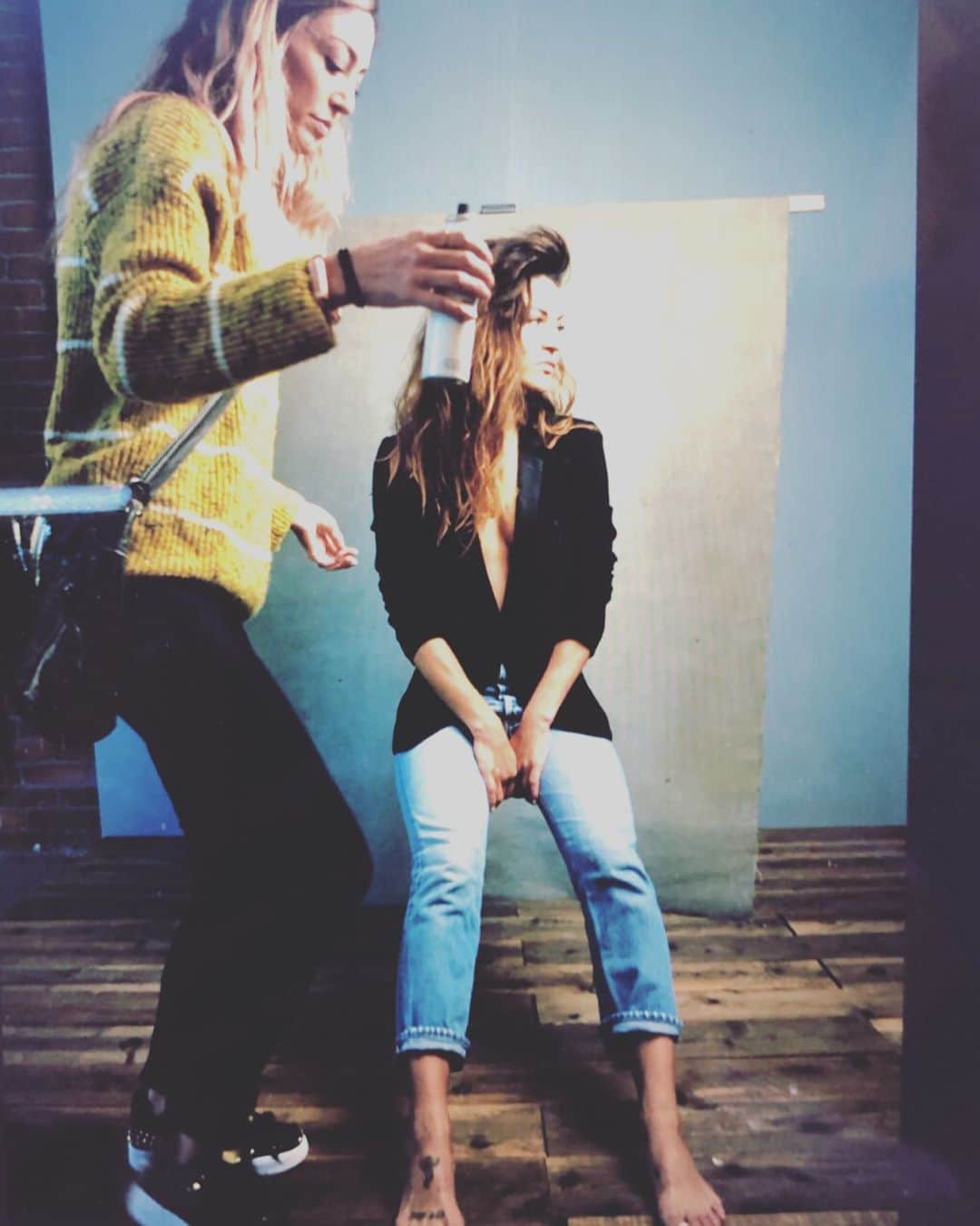 ジェシカ・ゾアのインスタグラム：「#bts photoshooting!」