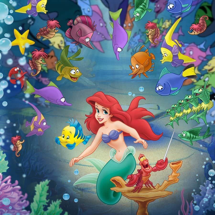 Disneyさんのインスタグラム写真 - (DisneyInstagram)「Swipe to sea a musical menagerie! 🧜‍♀️ 🎶」6月6日 3時23分 - disney