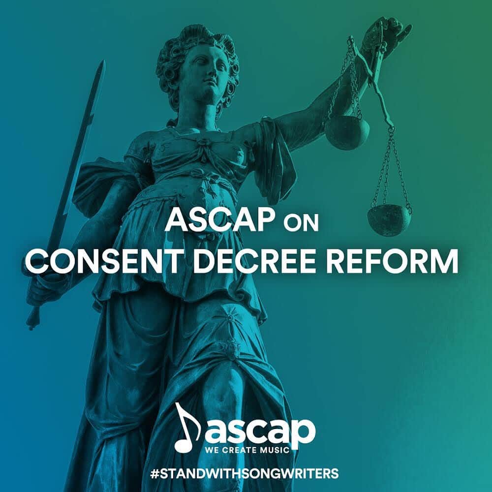 ASCAPさんのインスタグラム写真 - (ASCAPInstagram)「Today, the DOJ announced its long-anticipated review of the #BMI and #ASCAP consent decrees. Read ASCAP CEO Elizabeth Matthews' comment in response at the link in our bio. #StandWithSongwriters」6月6日 3時54分 - ascap