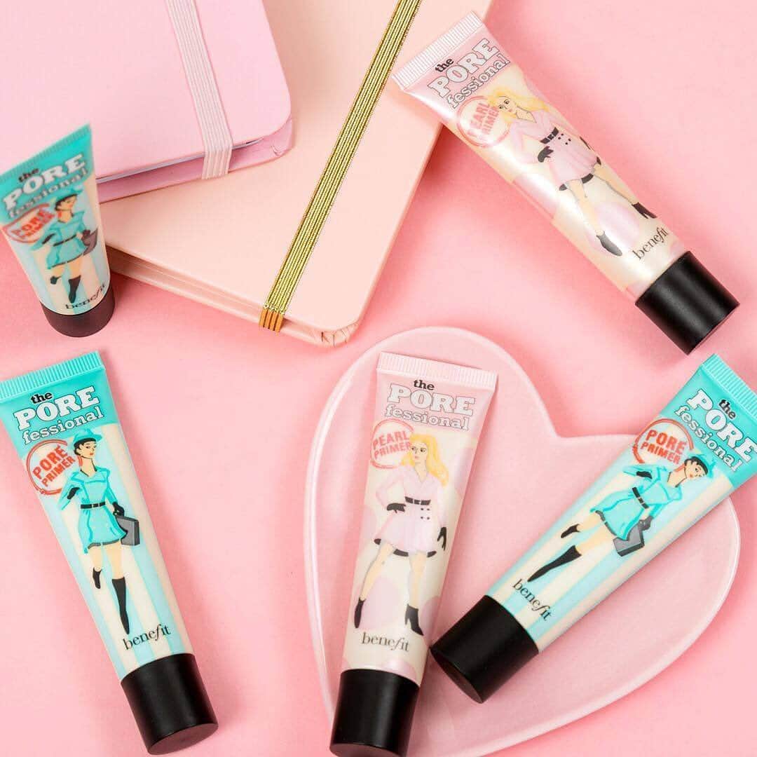 Benefit Cosmetics UKさんのインスタグラム写真 - (Benefit Cosmetics UKInstagram)「Leave a ⭐ if #POREfessional is a staple in your makeup routine! #benefit #beauty #primer . . . 📷 Image Description: POREfessional Pearl Primer & POREfessional Primer on a pink background with note books and a heart.」6月6日 4時35分 - benefitcosmeticsuk