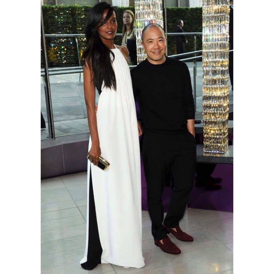 デレク ラムのインスタグラム：「Just celebrated CFDA 2019 awards on Monday, but this is my favorite one to attend, with serenely gorgeous @liyakebede, in 2011. #cfdaawards #cfda @cfda」