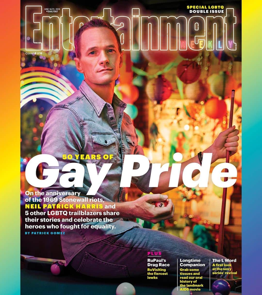 ニール・パトリック・ハリスさんのインスタグラム写真 - (ニール・パトリック・ハリスInstagram)「Honored to be a part of the discussion on LGBTQ rights with @EntertainmentWeekly and some really incredible advocates. Link in bio. #lgbtq #pride」6月6日 8時20分 - nph